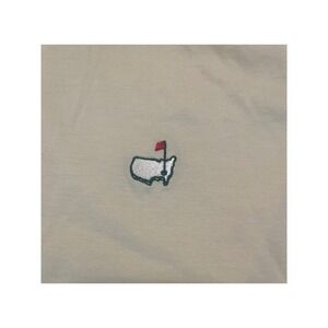 Amen Corner Masters Golf Logo Polo Shirt Large Yellow‎ Pima Cotton